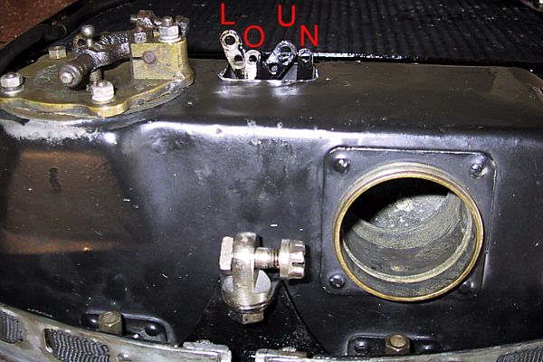 R-R PIII - radiator shutter levers