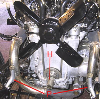 R-R PIII - engine frontal view